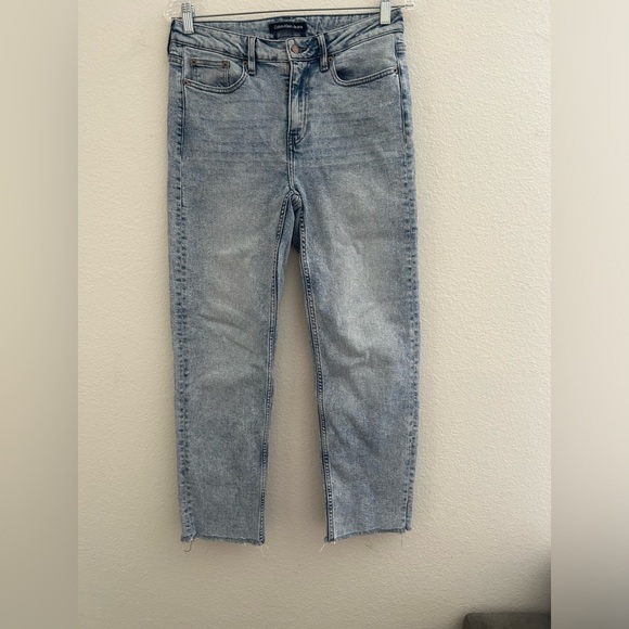 NWOT Calvin Klein high-rise Street size 27 raw hemline - Picture 1 of 14